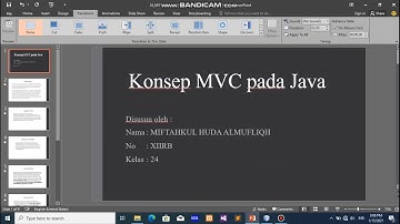 Presentasi Dan Program Konsep MVC Pada Java