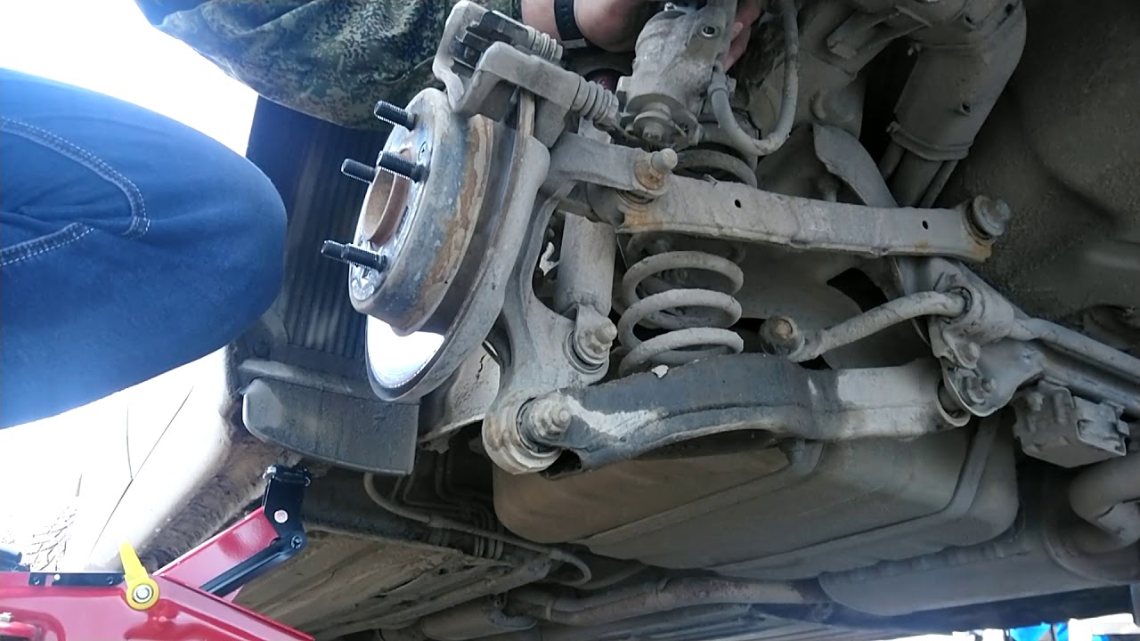 Замена задних колодок kia ceed jd 2 - YouTube