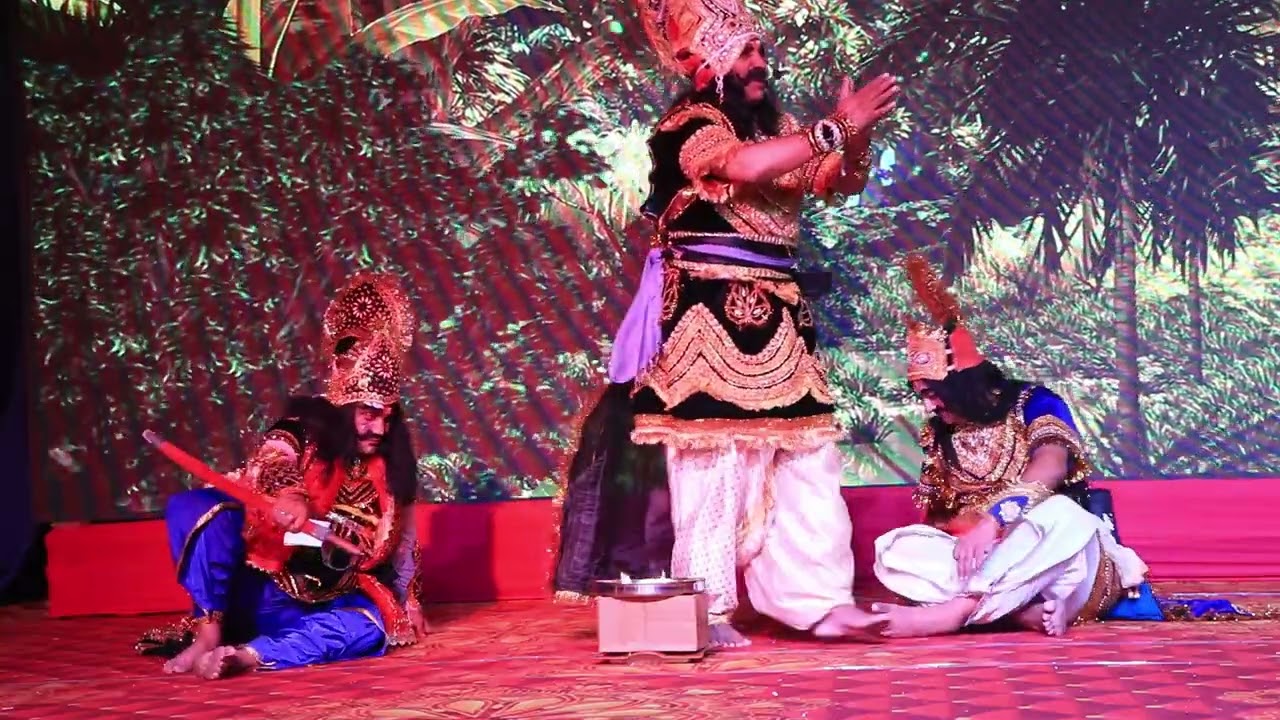 गोपेश्वर की रामलीला 2025 : रावण की धमाकेदार एंट्री , अक्षत नाट्य संस्था 