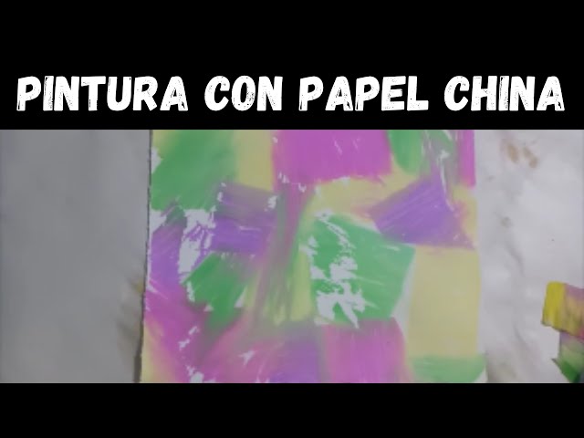 Obra de arte con papel de china - gasta menos de 5 pesos DIY 
