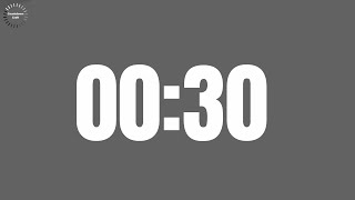 30 Seconds Countdown Timer⏰(in Grey Background)