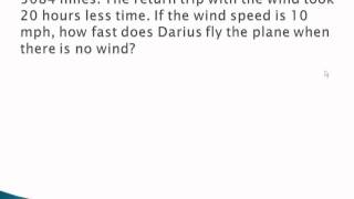 Distance/Revenue - Streams and Wind (part 2)