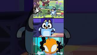 FNF Bingo & Bluey Corrupted vs Annoying Orange Can Can Mod Gameplay #shorts
