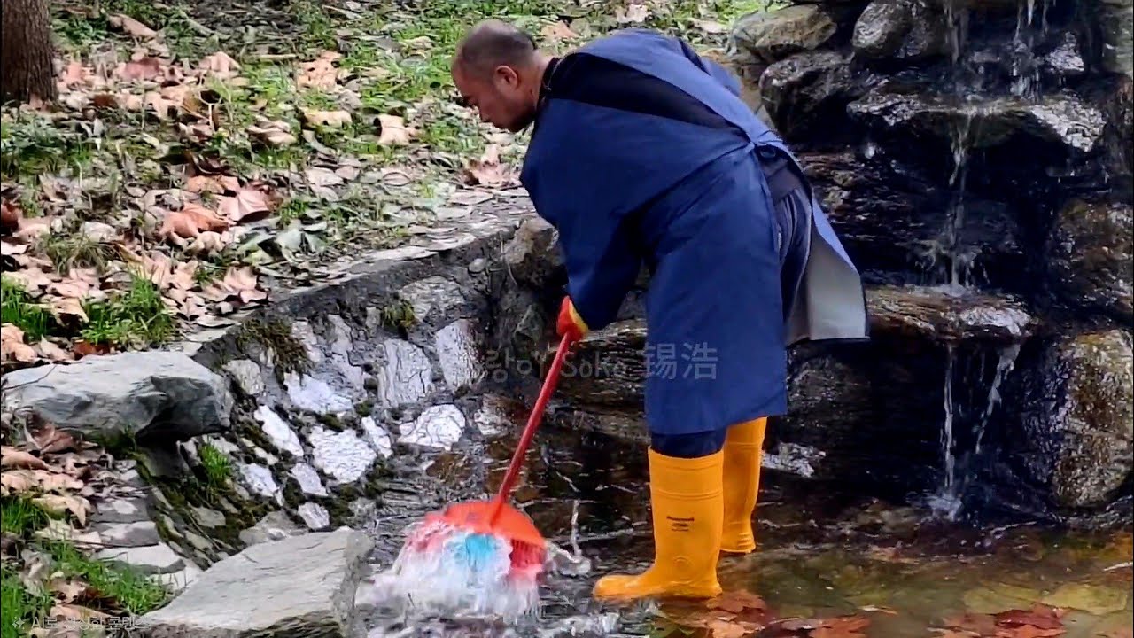 양사육사님~푸야 집 선녀탕을 청소해 주셔서 감사합니다~!! | 2월 27일 오후(푸바오 실시간) Panda Fubao