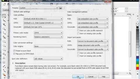 Color Management in CorelDRAW X5 and X6 and LaserPro Laser Engraver/Cutter.