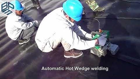 BPM geomembrane onsite installation,leak testing