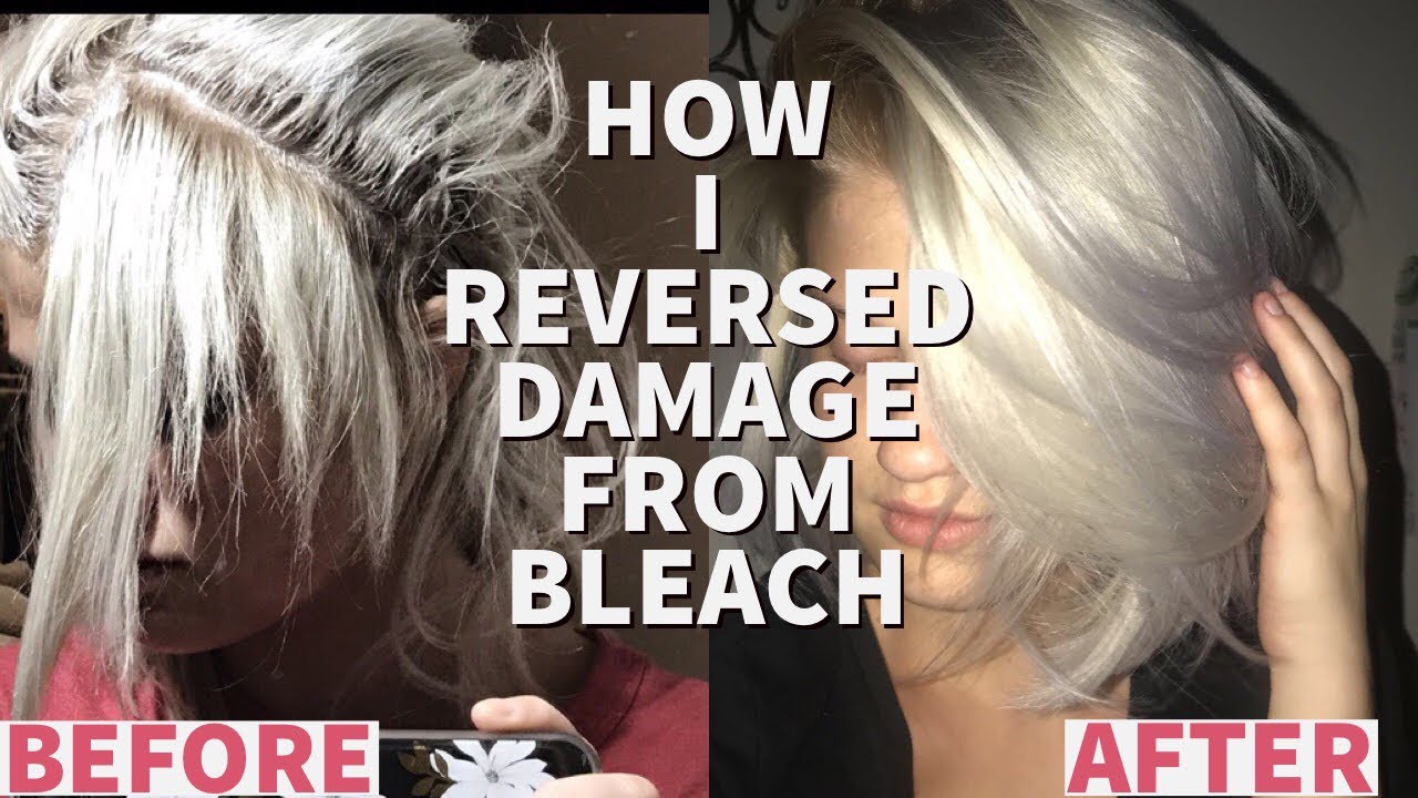 Over bleached hair breaking off