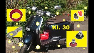 Ladepunkt Roller Nachrüsten Fremdstartpunkt. Lambretta V200