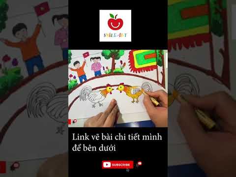 Video CÁCH VẼ TRANH ĐỀ TÀI LỄ HỘI QUÊ EM | VẼ TRANH LỄ HỘI... - youtube