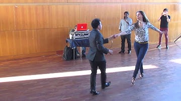 Salsa On2 Intermediate Turn Pattern by Sergio and Sheena #2