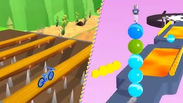 Shape Shifting VS Stack Rider (All Levels Gameplay Walkthrough)