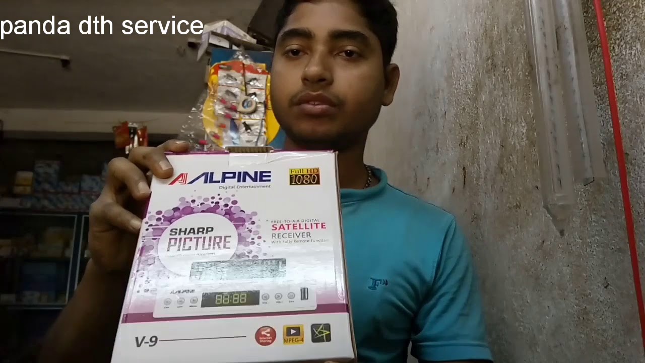 Alpine hd mpeg4set top box Unboxing