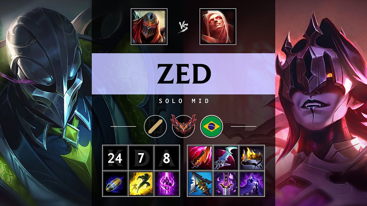 Zed Mid vs Vladimir: Godlike - BR Grandmaster Patch 14.24