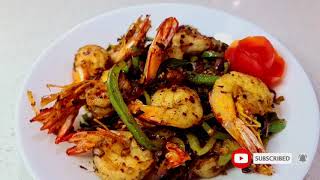 Devilled Prawns ll ඩෙවල් ඉස්සන්