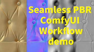 A Workflow for converting  textures to seamless PBR by using ComfyUI