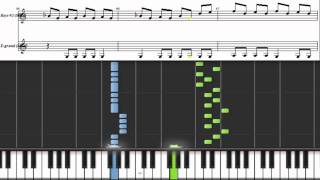 Video thumbnail of "Piano tutorial. How to play Black And Yellow by Wiz Khalifa. Music sheets"