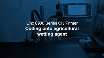 Agricultural product coding with the Linx 8900 Series CIJ
