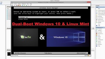 Dual Boot Linux Mint 18.1 and Windows 10