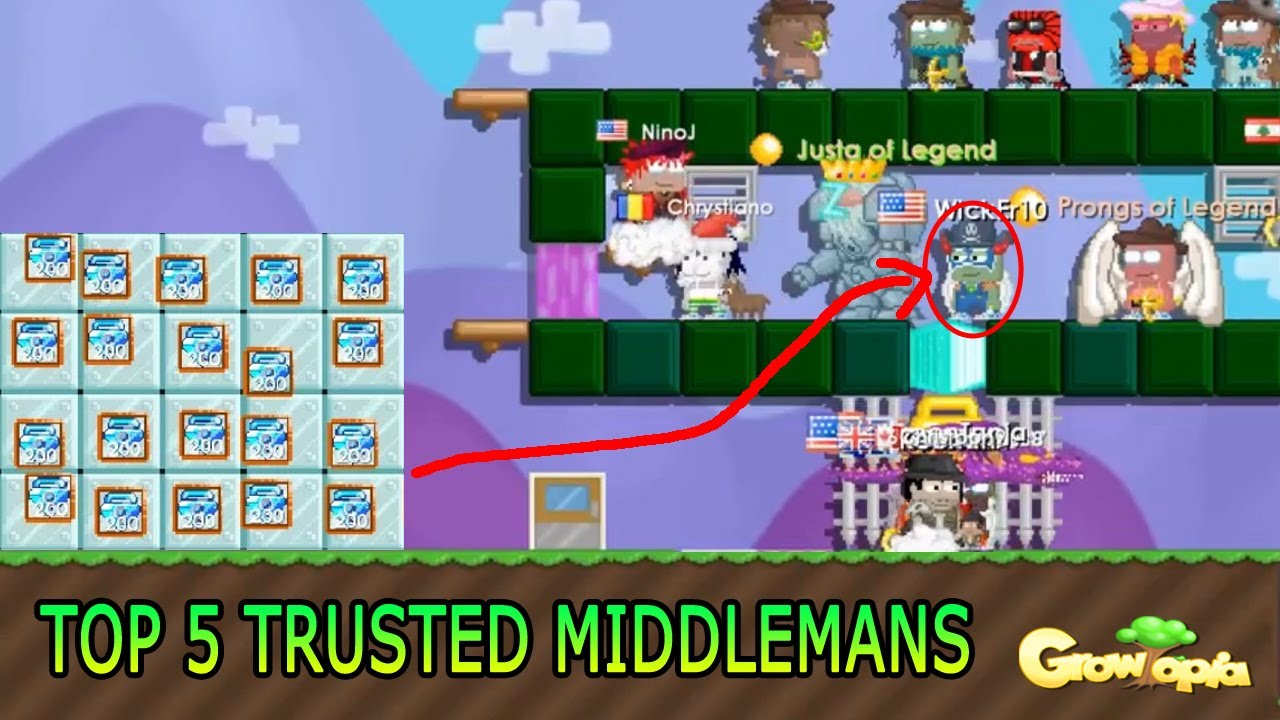 TOP 5 Most Trusted Middlemans | Growtopia