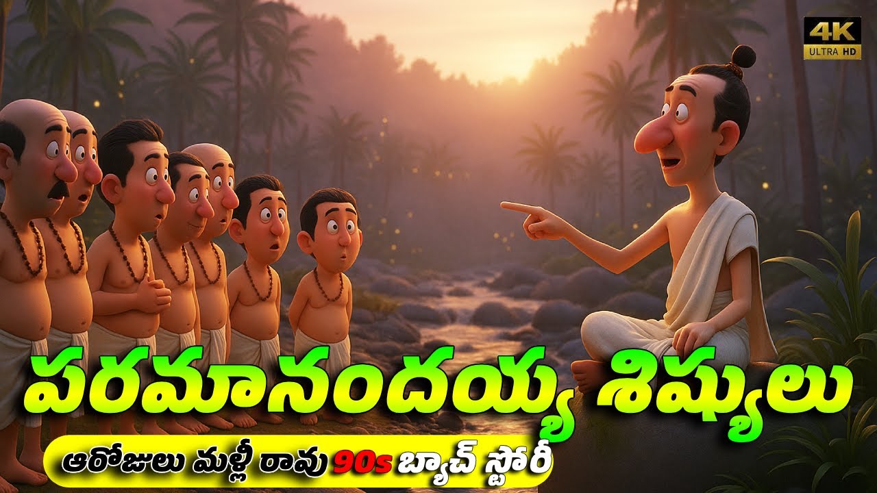 Paramanandayya Sishyula Story | Telugu Animation Stories for Kids | 90s Batch Story 
