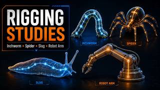 Character Rigging Breakdown — Inchworm, Spider, Slug & Robot Arm | 3ds Max | ANI215 SAE Dubai