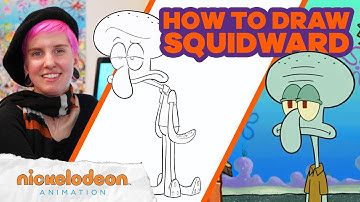 How to Draw Squidward from SpongeBob SquarePants ✍️ 🎨 Draw Along w/April "Pinkie" Davis
