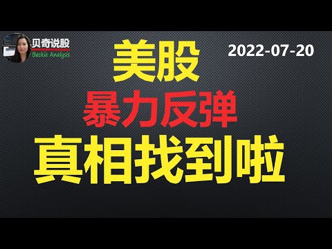 美股这波暴力上涨的真相找到啦！特斯拉缺钱问题终于是藏不住了！|贝奇说股 20220720