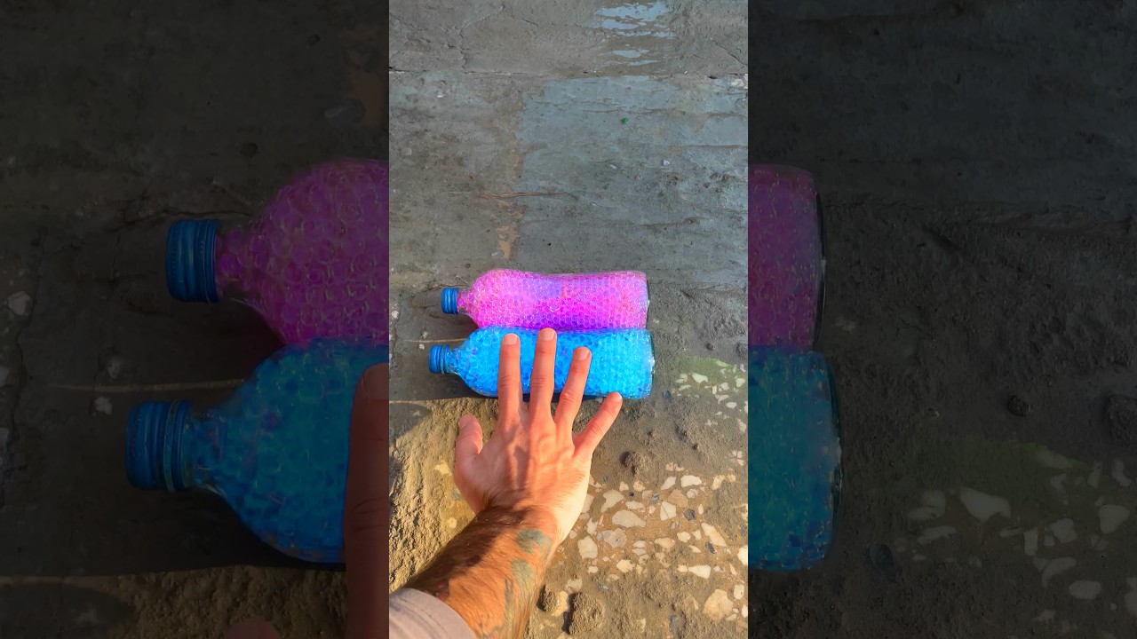 Rolling colorful orbiez on stair!🌈✨ 