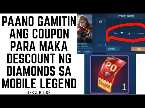 HOW TO USE A COUPON IN MOBILE LEGENDS BIG DISCOUNT TO BUY ...