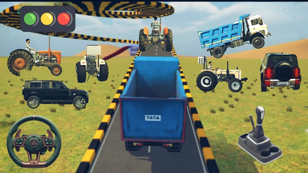 😱driving at dangerous bridge indian vehicles🚗simulator