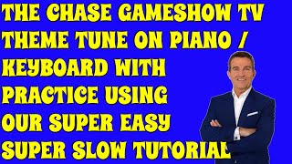 The Chase Gameshow TV Theme Tune with practice using our Super Easy Super Slow piano Tutorial screenshot 5