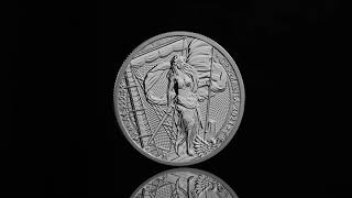 2021 Germania 1 Ounce Lady Germania 5 Mark BU Silver Round