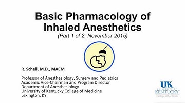 20151109 Inhaled Anesthetics Part 1