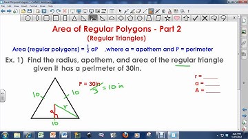 Area of Regular Polygons (Part 2) - Regular Triangles