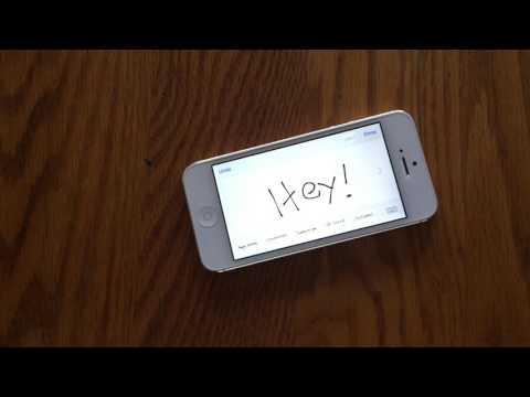 How to Write Handwritten Messages in iOS 10