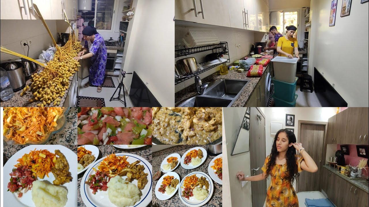 كي جاكم خديتهم لتنضيم👍فرحت ولداتي عاجبهم تغير🥰  تقدية شهر رخيصة ديما معاونين♥️دجاج سريع سلطة لمدرسة