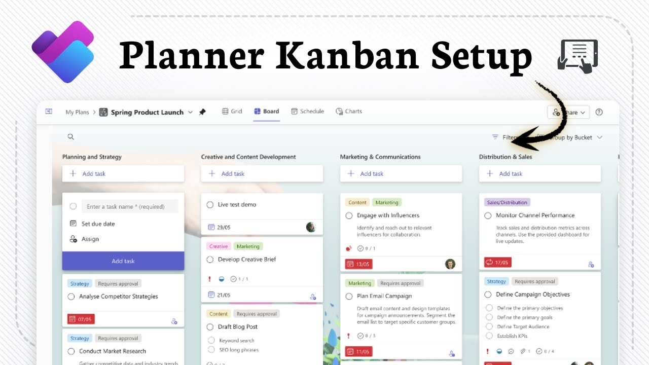 How to use Microsoft Planner as Kanban Board - YouTube