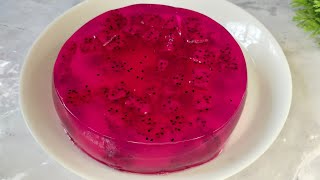 নতন সবদর ডরগন ফলর পড এই গরম মন ঠনড করর মত রসপ Dragon Fruit Pudding Dragon