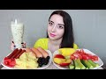 ДЕТИ ИЗ ДЕТСКОГО ДОМА / САРДЕЛЬКИ, КУКУРУЗА, ДОВГА MUKBANG asmr Ayka Emilly