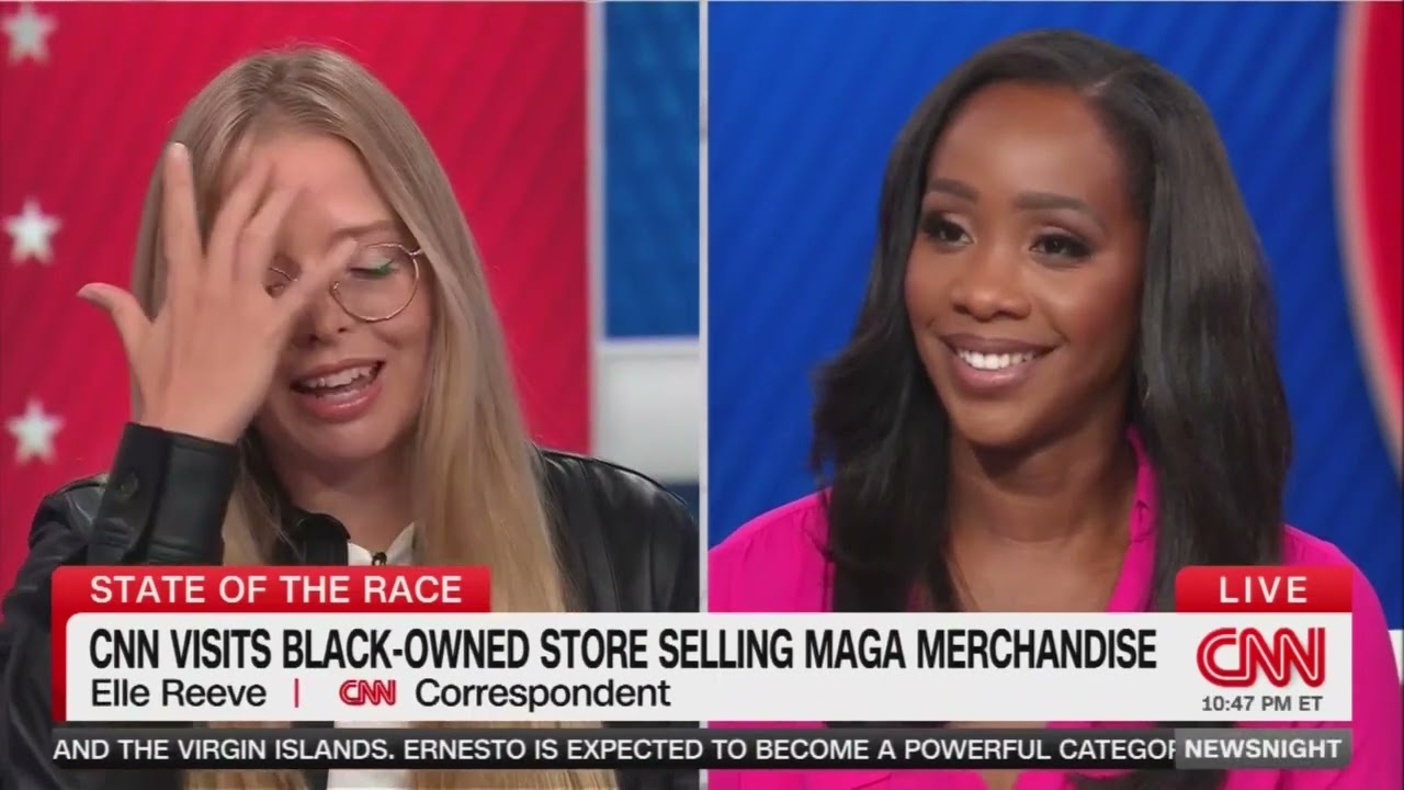 CNN NewsNight With Abby Phillip Confederate Flag Merchant in Los Angeles 2024 08 15