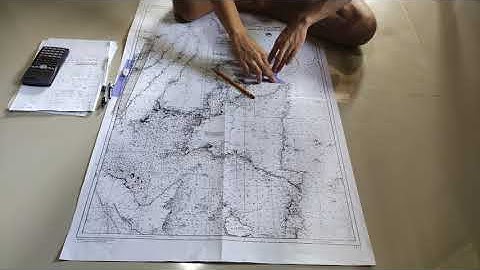 FINDING THE COURSE AND DISTANCE USING THE PLANE SAILING FORMULA