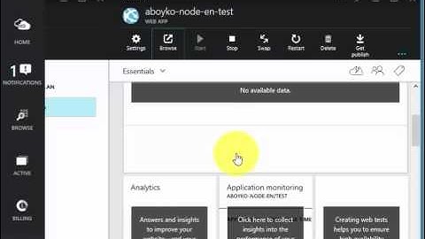 Deployment of node.js app on Azure