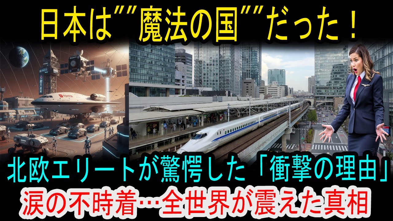 【海外感動秘話】「ただの技術大国」と見下していたスウェーデン美人客室乗務員、日本の地方空港に不時着後、驚愕した衝撃の理由。スウェーデン人乗務員が初めて日本を体験して大騒ぎになった話。