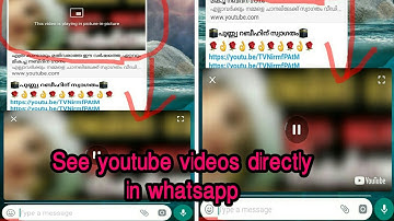 How see youtube videos in whatsapp without  redirecting to youtube app. Latest whatsapp trick