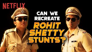 @Mythpat & @MostlySane Recreate Rohit Shetty Stunts | Sooryavanshi | Netflix India