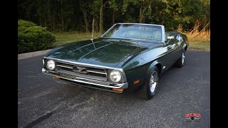 Numbers Matching F-Code 302 V8 Powered 1971 Ford Mustang Convertible Test Drive