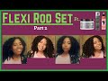 Flexi rod set on blow dried natural hair  part 2 shanika hepburn