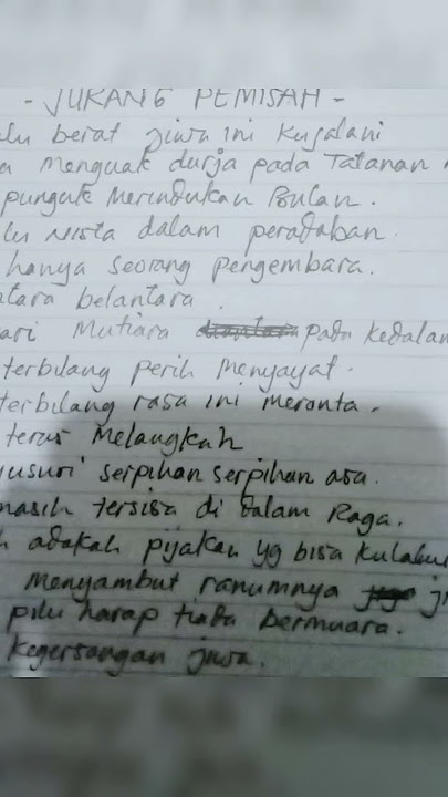 JURANG PEMISAH.. #musikalisasipuisi #poem #puisicinta #puisibaper #puisicintasedih #sadpoem