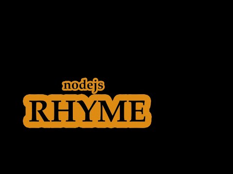 rhyme npm module