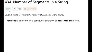 Number of Segments in a String | @faang-academy